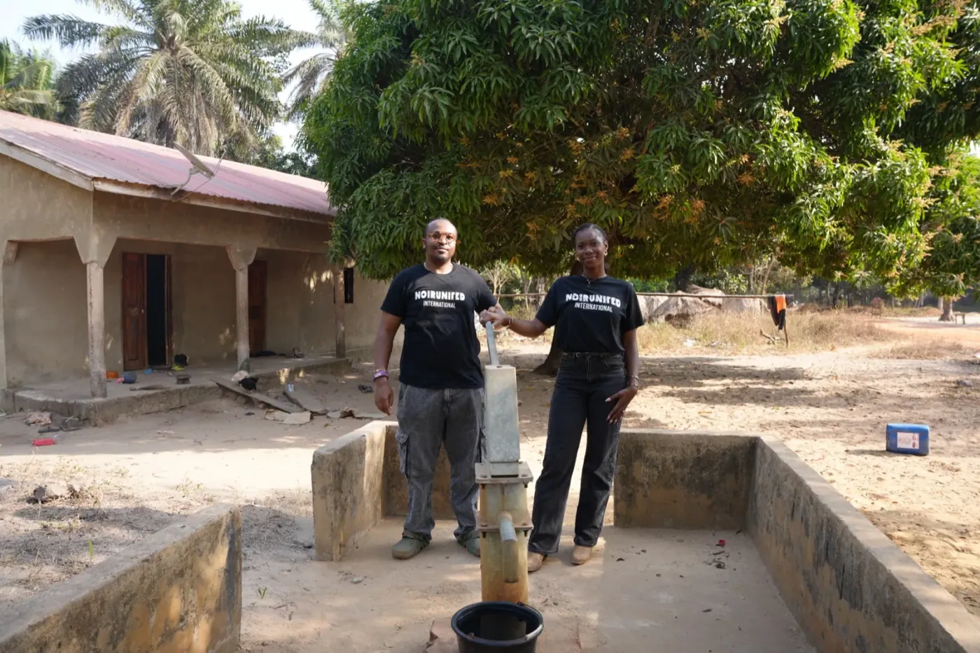 NoirUnited co-founders at the well.